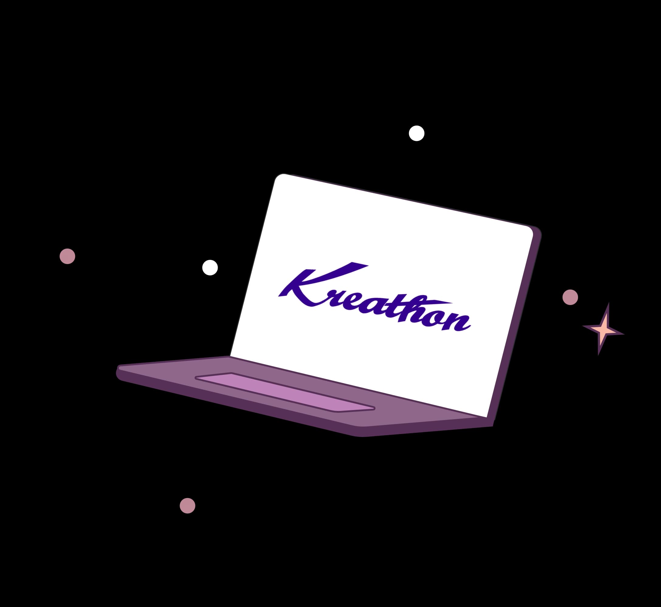 Kreathon laptop illustration